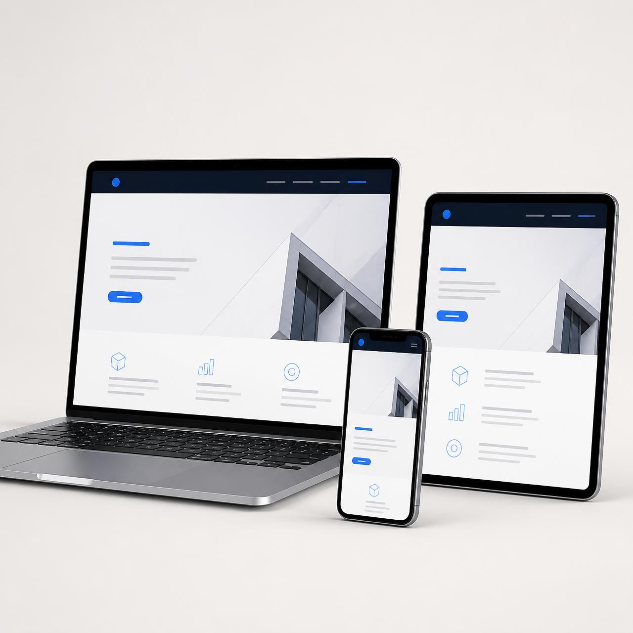 Site Braxtudio em notebook, tablet e smartphone